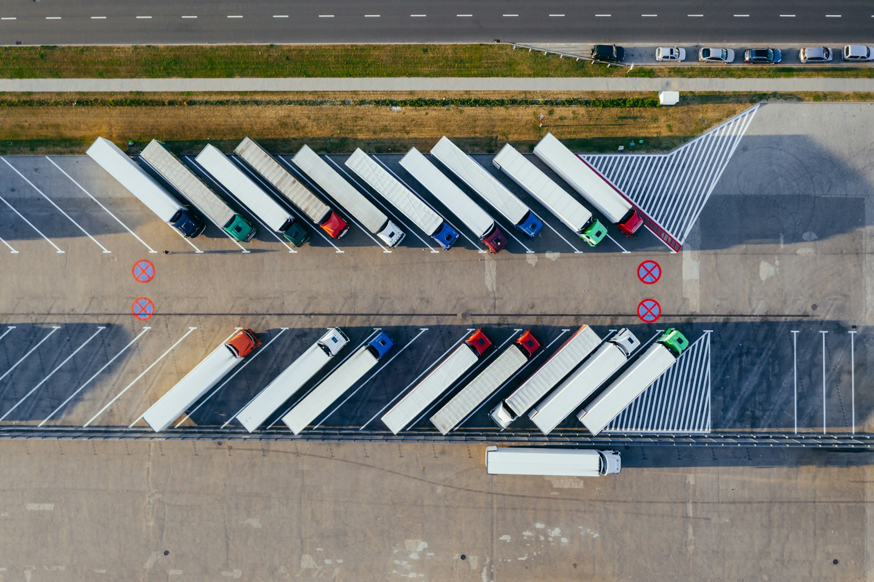 Truck yard and fleet context for managed securement replenishment.