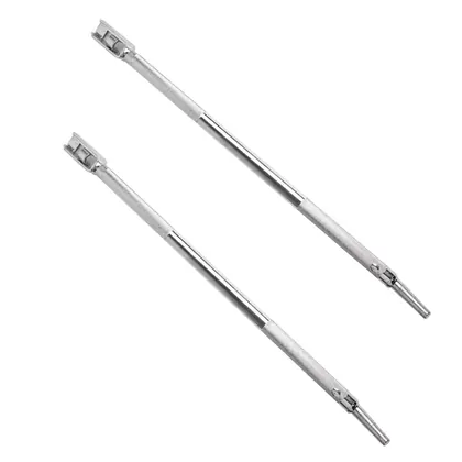 Chrome combination winch bar for trailer winch operation