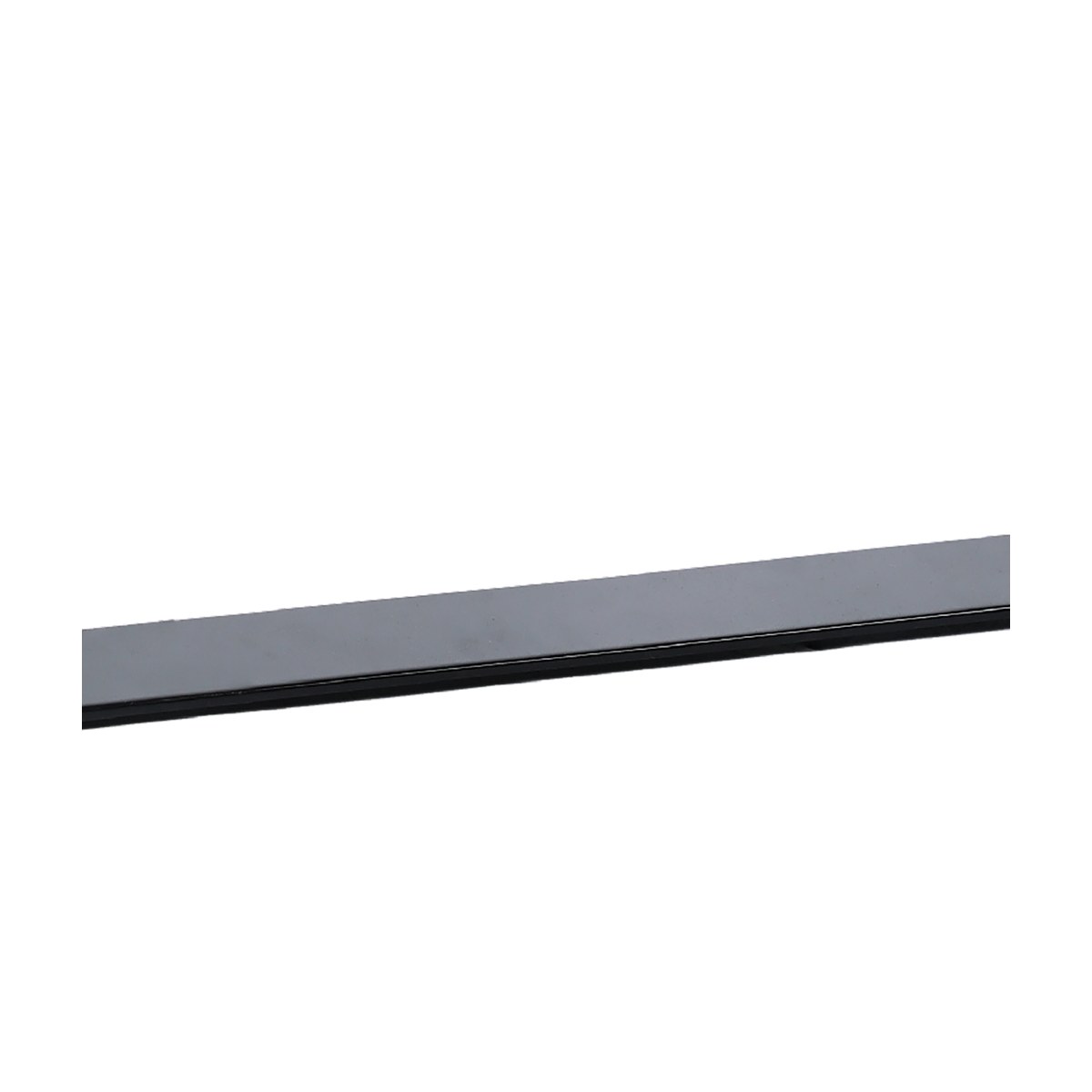 Close-up of heavy-duty coil bunk center bar and long black support rail