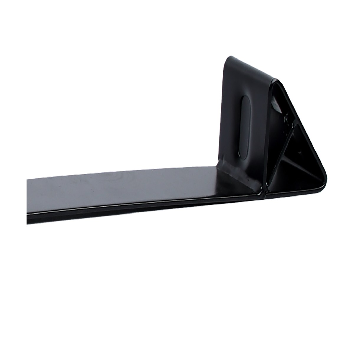 Close-up of heavy-duty coil bunk right end bracket and reinforced upright