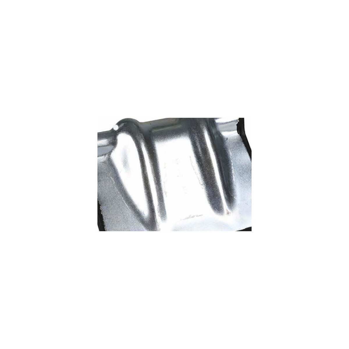 Close-up of metal protecteur d&rsquo;angle galvanized rib structure and formed sangle channel